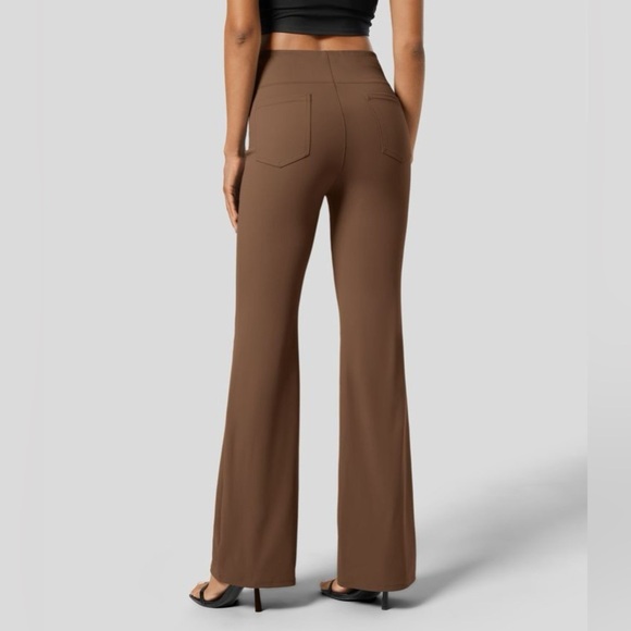 Halara Flex™ High Waisted Back Side Pocket Slight Flare Work Pants - Picture 3 of 5